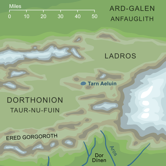 Map of Tarn Aeluin