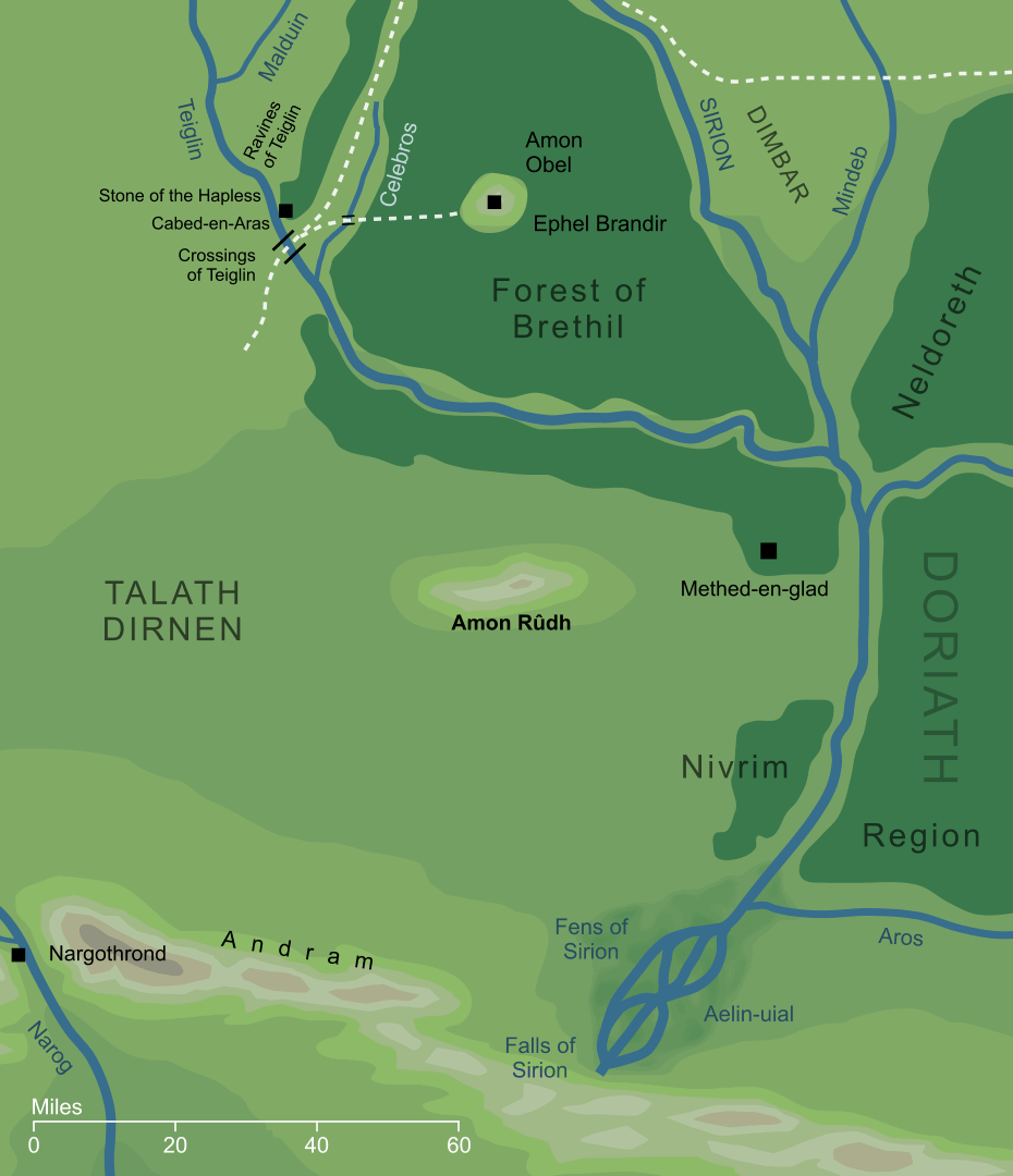 Map of Amon Rûdh