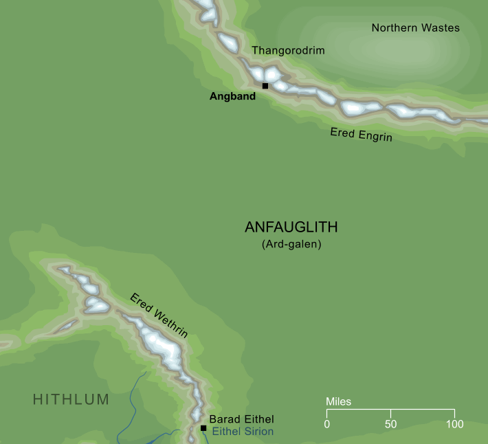 Conjectural Map of Angband