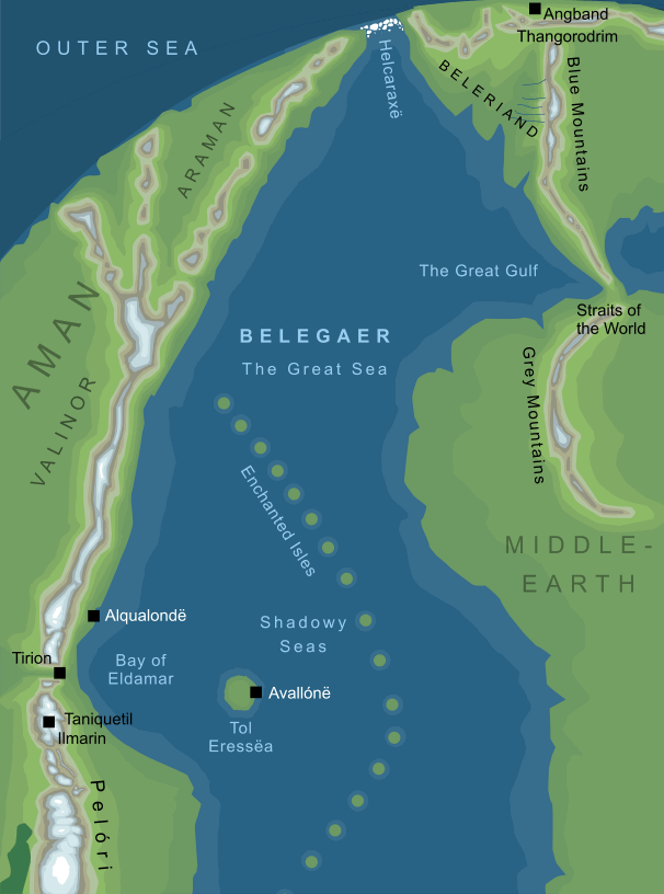 Map of northern Belegaer