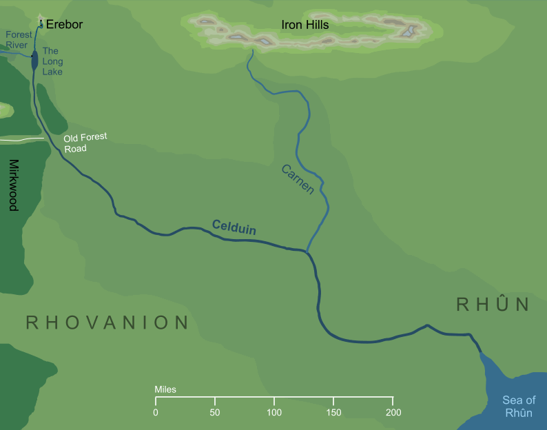 Map of the River Celduin