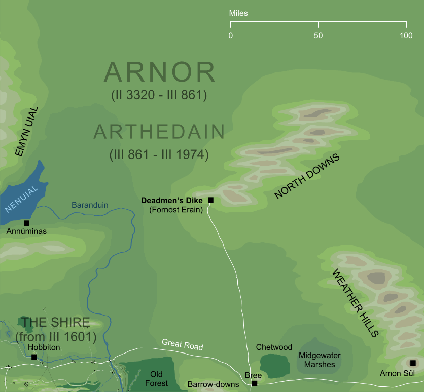 Map of Deadmen's Dike