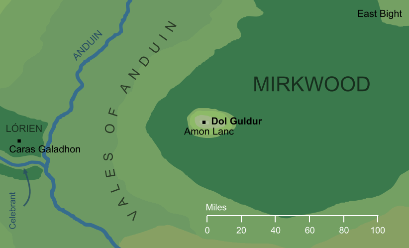 Map of Dol Guldur