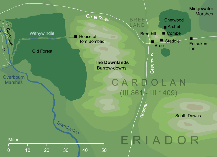 Map of the Downlands