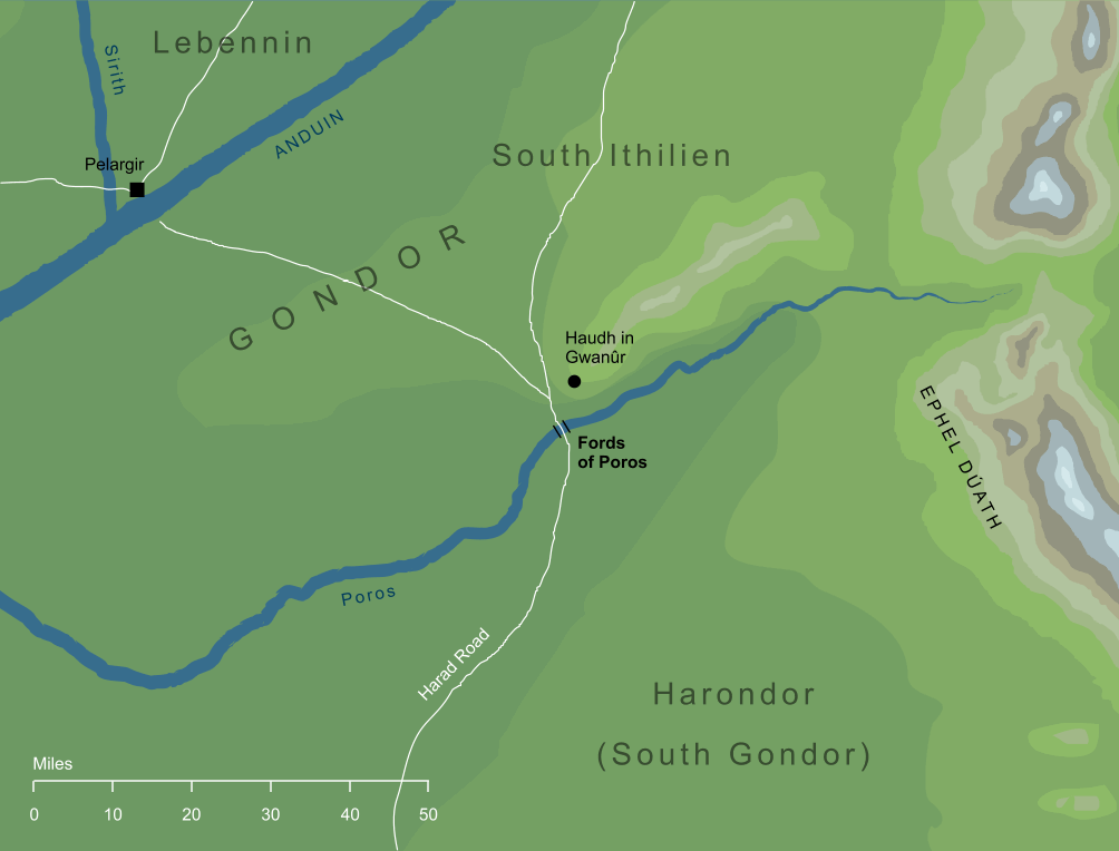 Map of the Fords of Poros