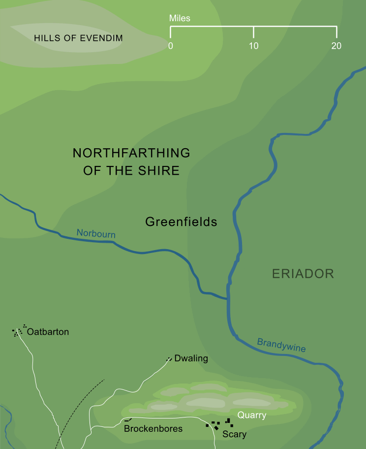 Map of Greenfields