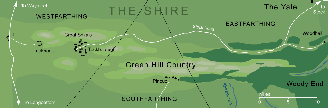 Map of the Green Hills of the Shire