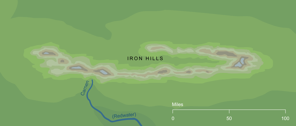 Map of the Iron Hills