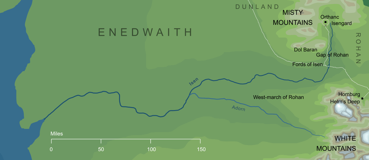 Map of the River Isen