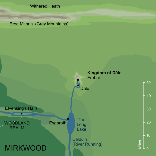 Map of the Kingdom of Dáin