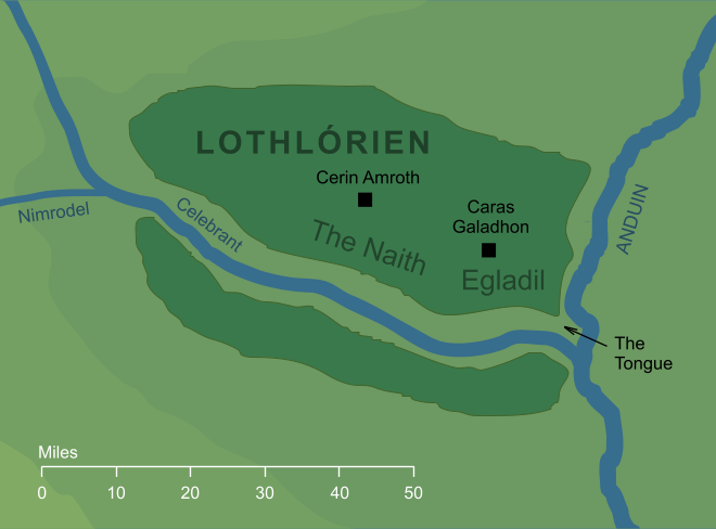 Map of Lothlórien