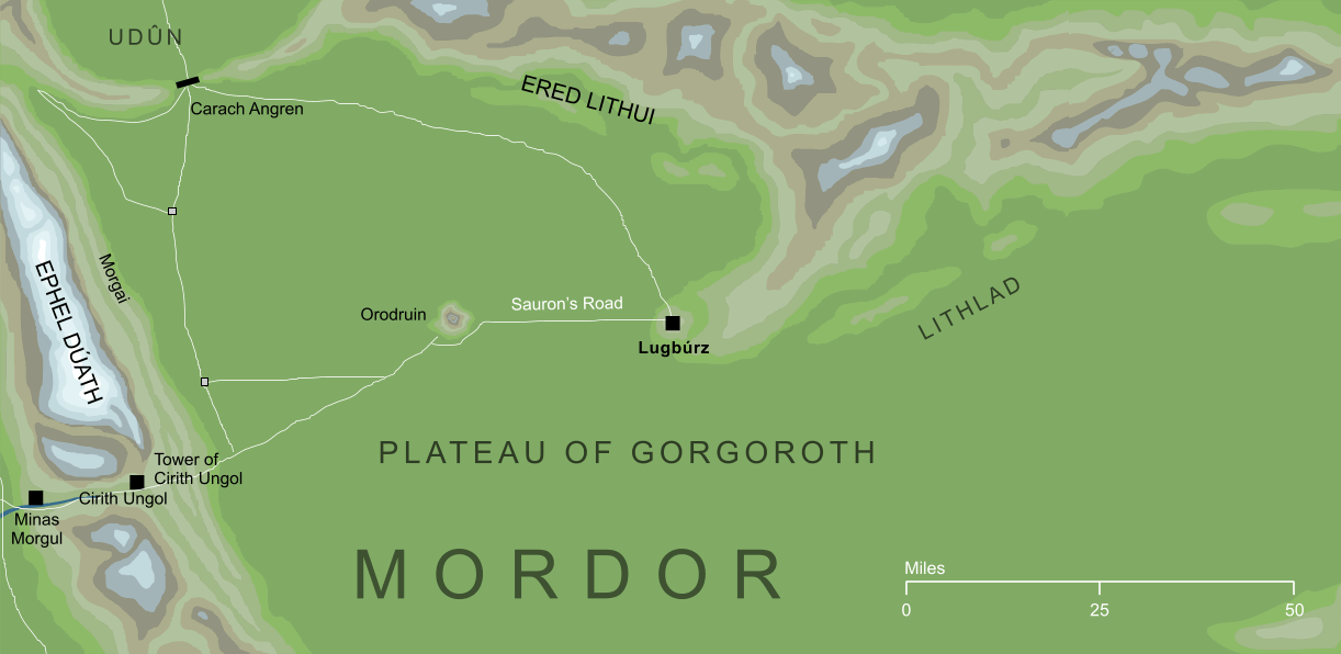 Map of Lugbúrz