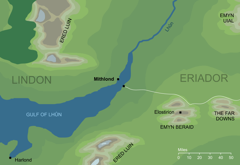 Map of Mithlond