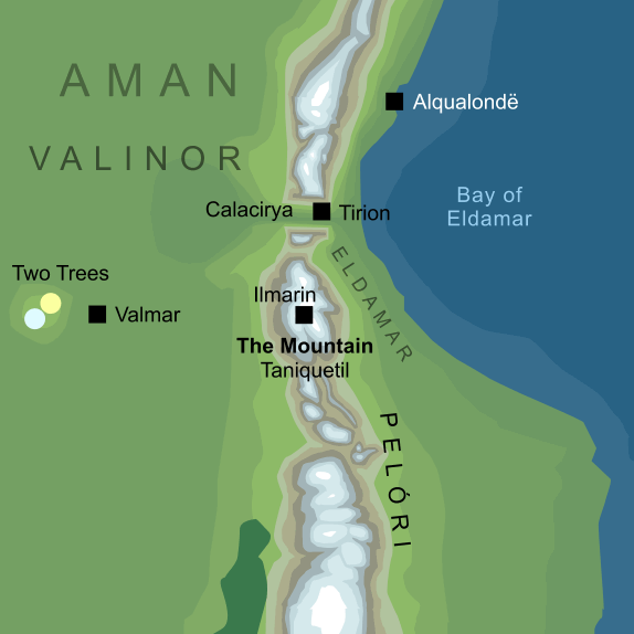 Map of the Mountain of Taniquetil