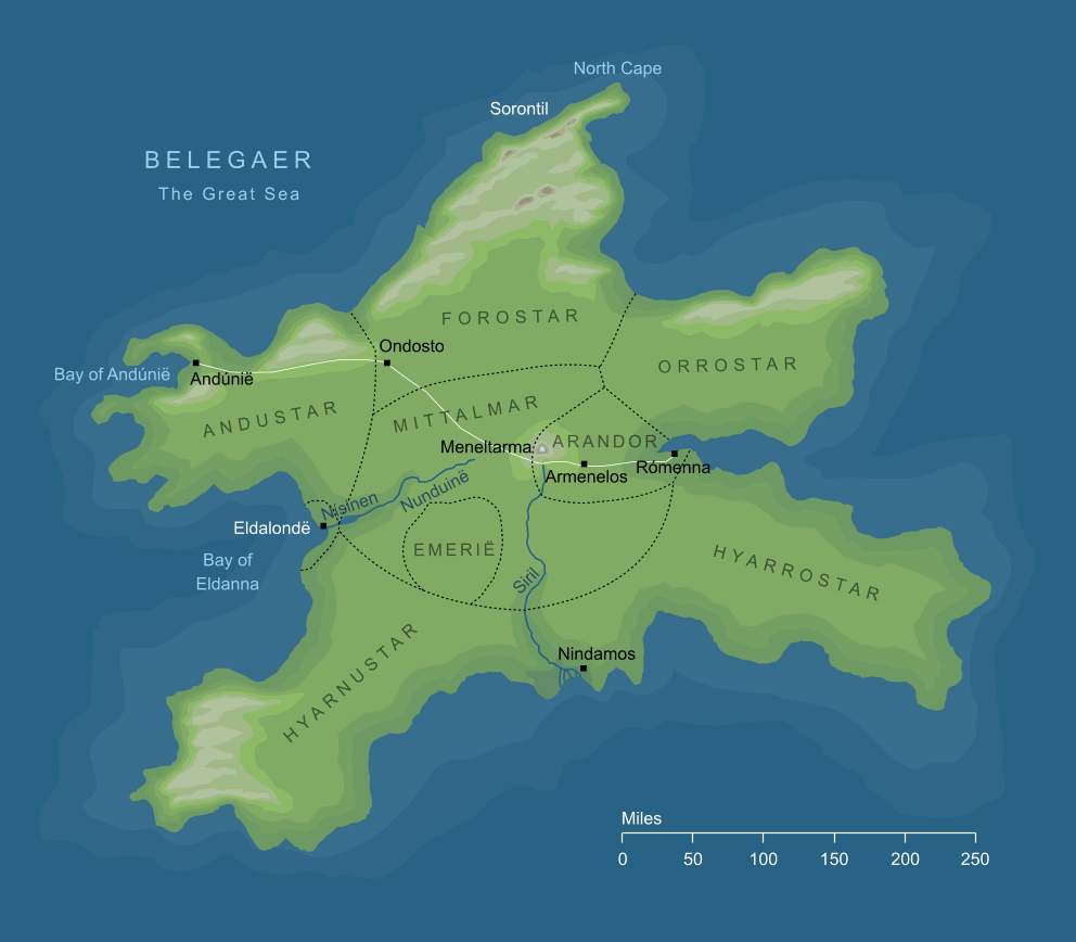 Map of Númenor