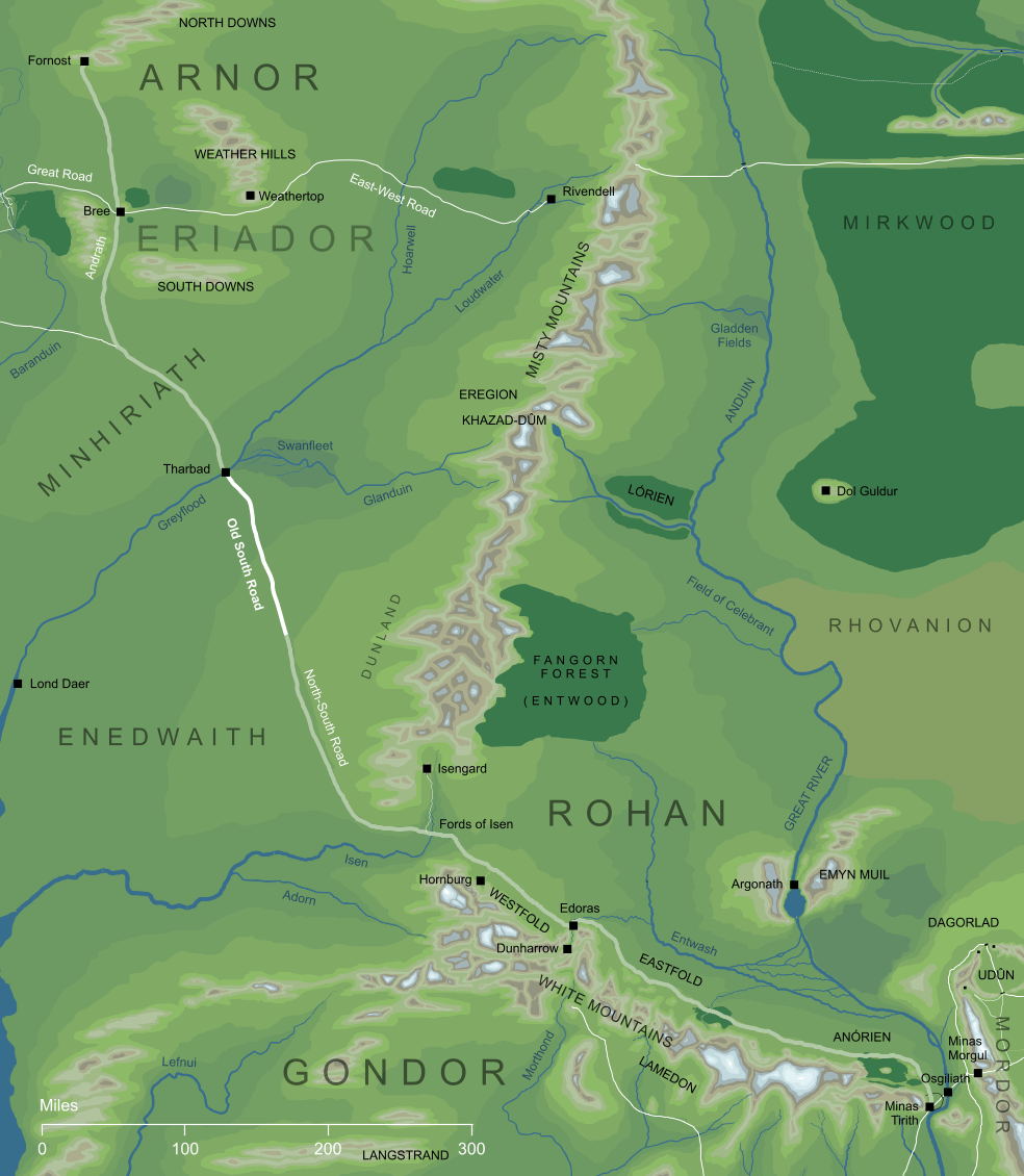 Map of the Old South Road