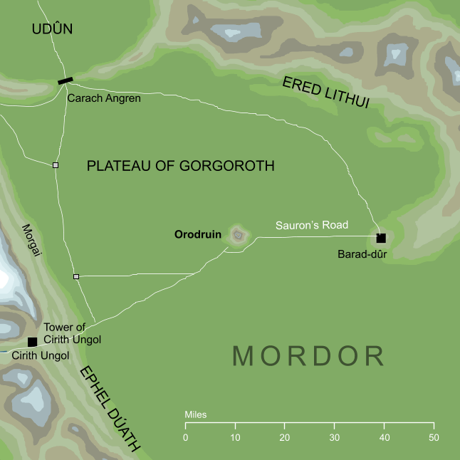 Map of Orodruin