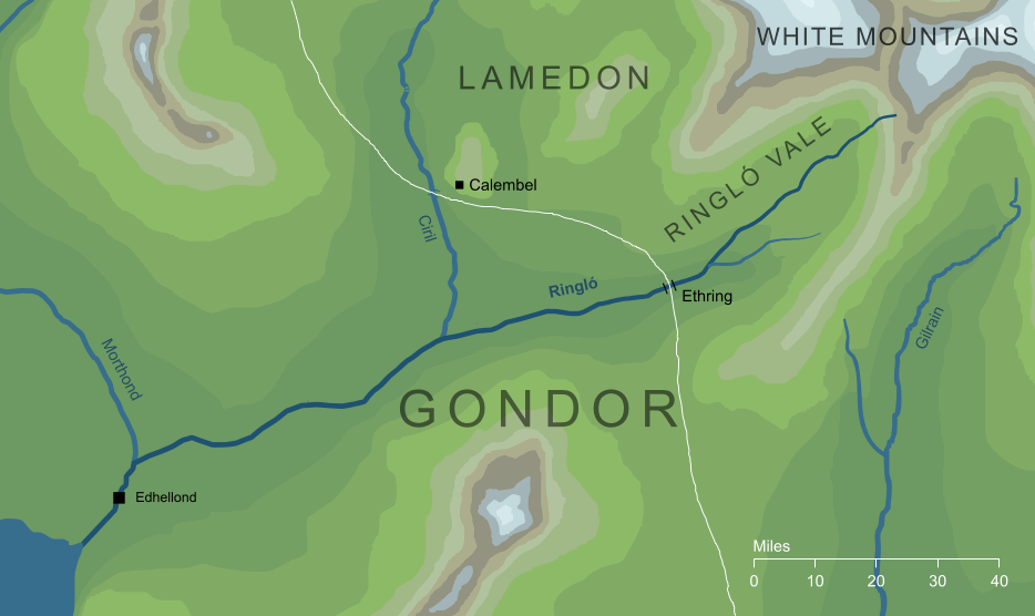 Map of the river Ringló