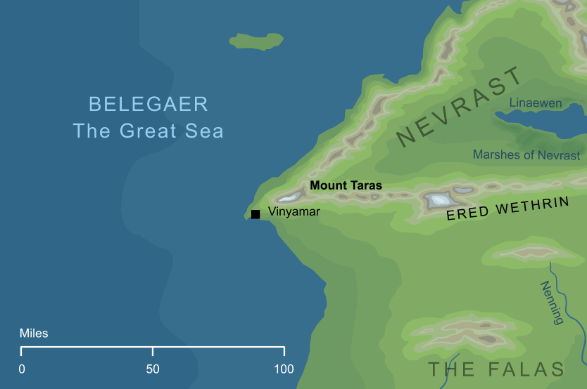 Map of Mount Taras