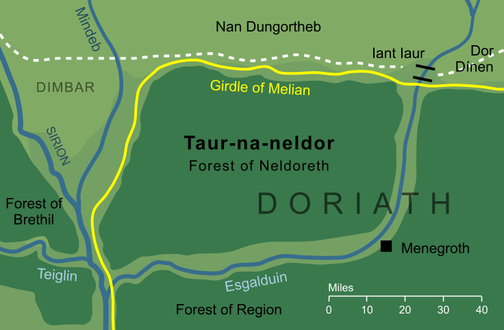 Map of Taur-na-neldor