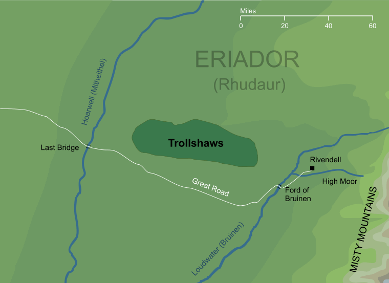 Map of the North Downs