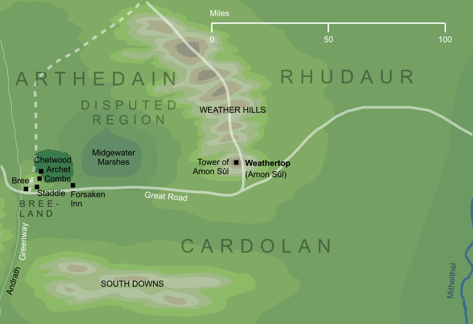 Map of Weathertop